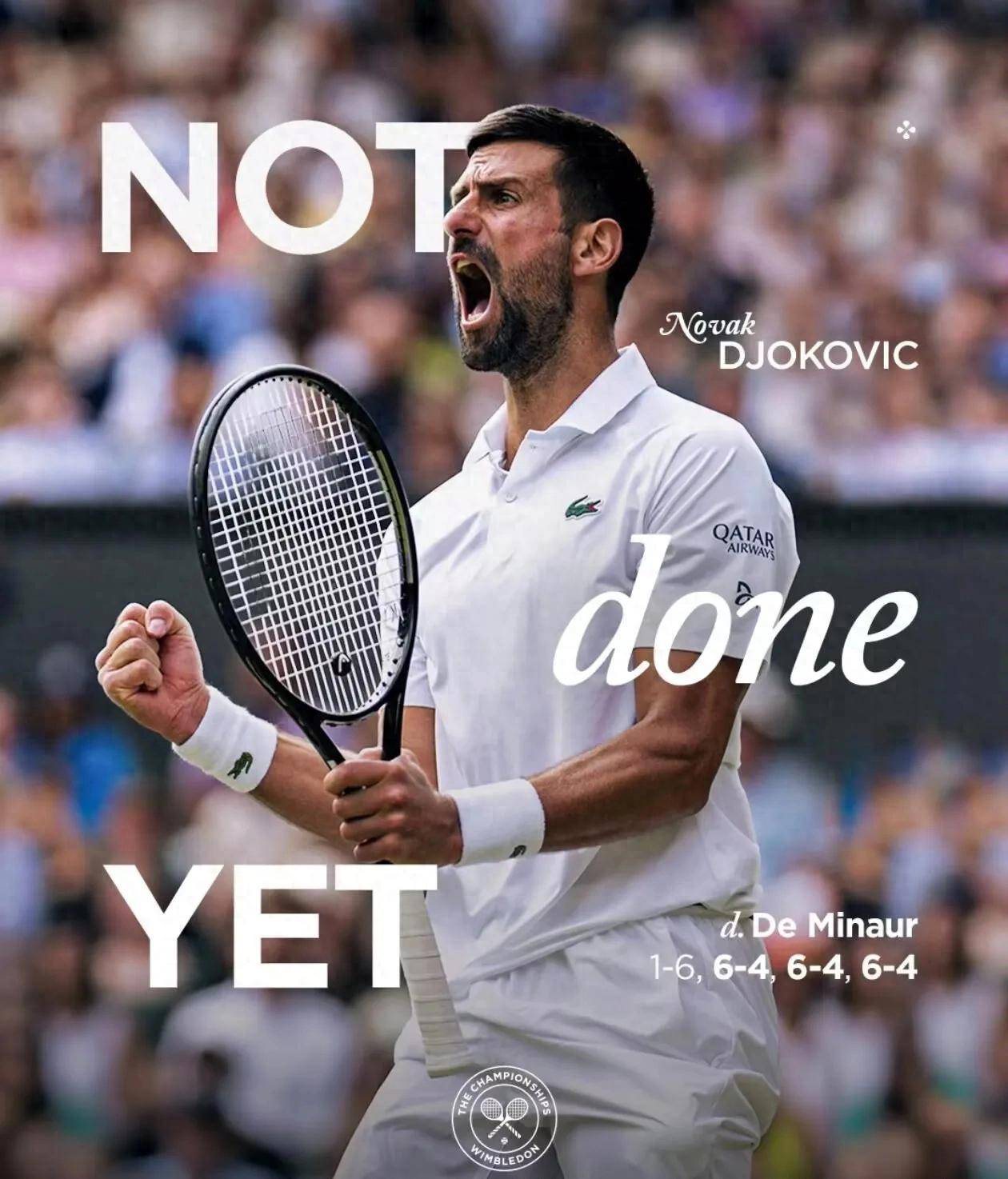 法网轻取温网，德约科维奇状态火热